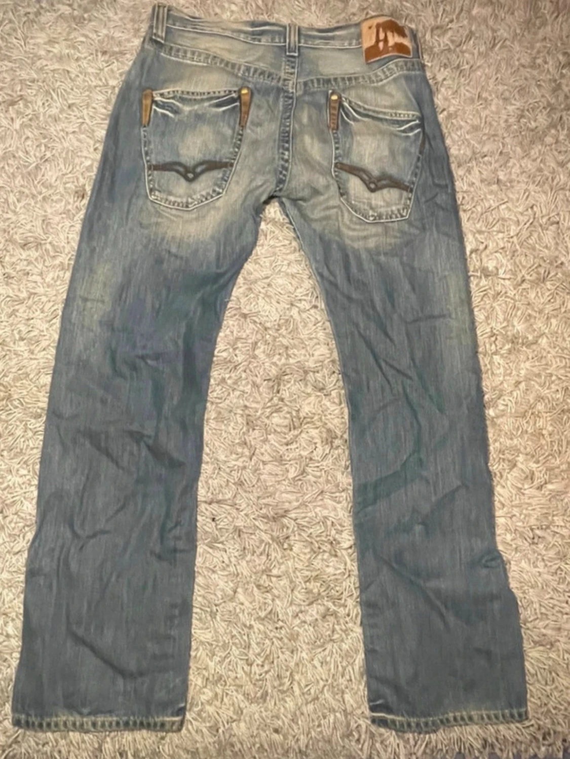 Replay jeans i ljusblå tvätt