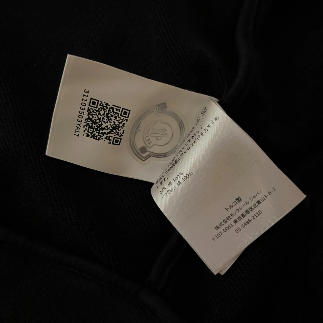 Mörkblå Moncler hoodie med dragkedja - 4