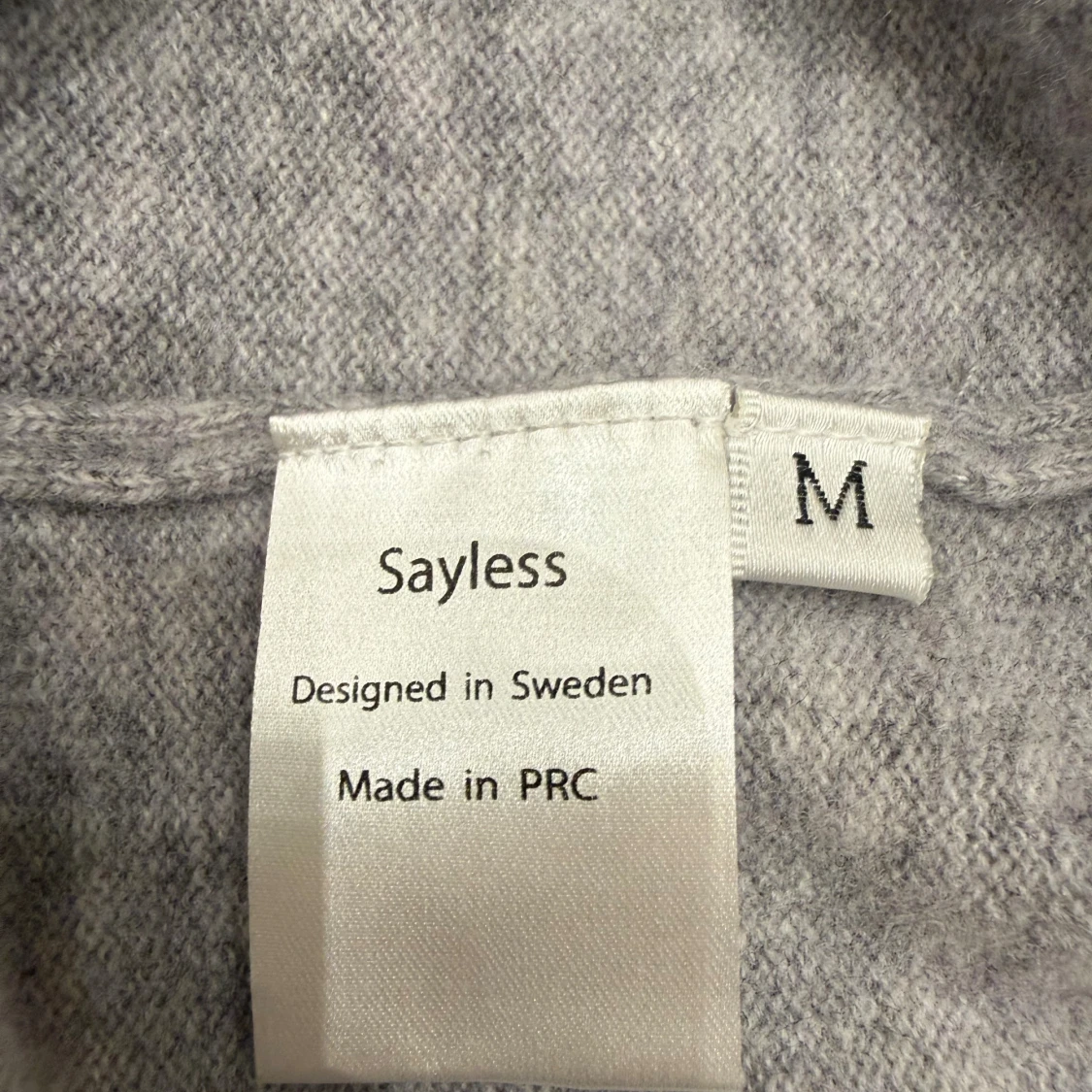 Grå kashmirhoodie - 2