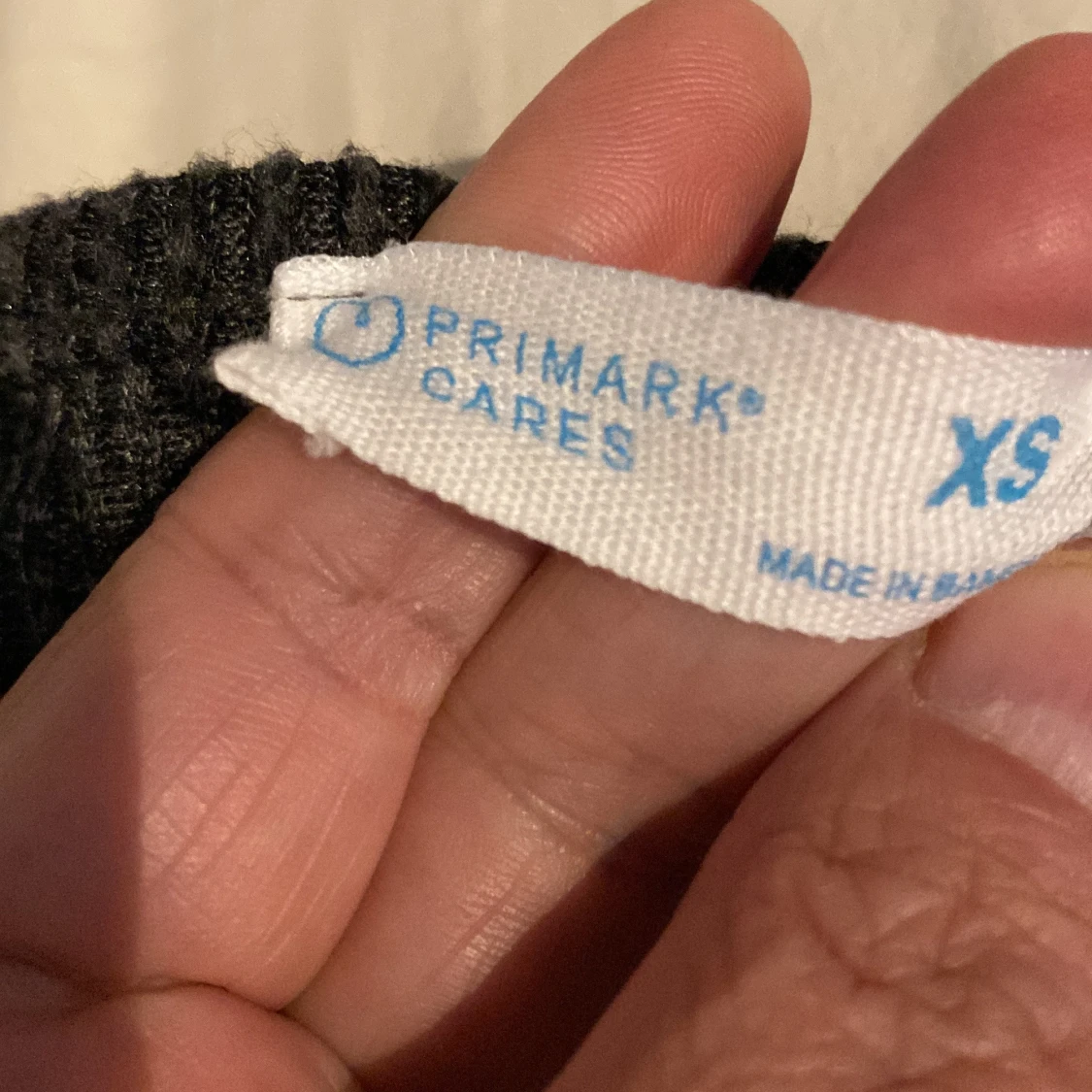 Mörkgrå stickad tröja Primark XS - 3