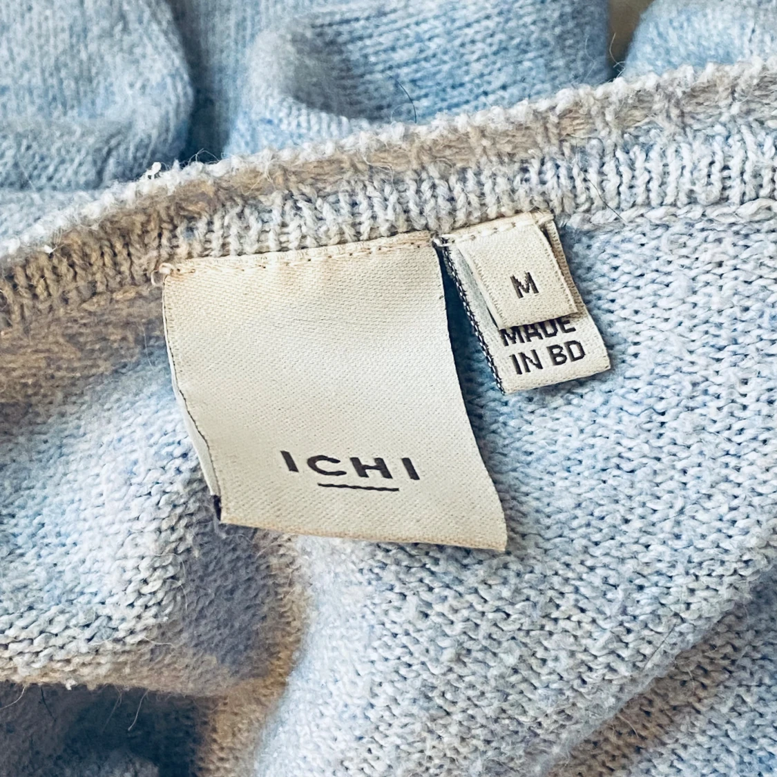 Ljusblå kofta från ICHI med fickor - 2