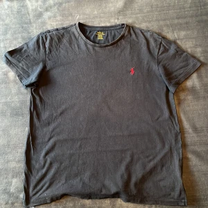 Svart t-shirt från Polo Ralph Lauren - Svart t-shirt från Polo Ralph Lauren med klassisk rund hals och korta ärmar. T-shirten har en röd broderad logga på bröstet och är tillverkad i mjuk bomull. Enkel och stilren modell som passar perfekt till jeans eller shorts.