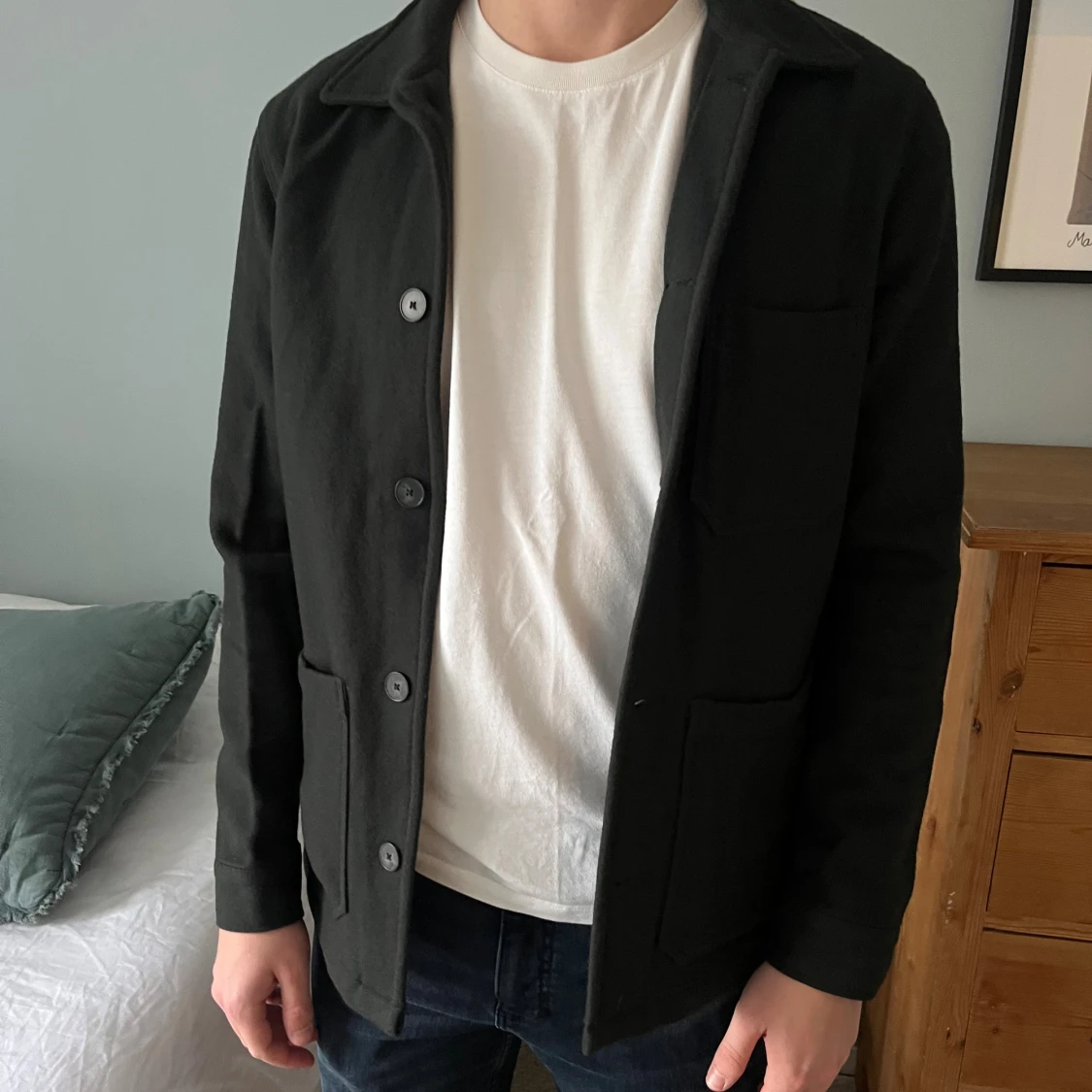 Svart/mörkgrön overshirt från A Day's March - 2