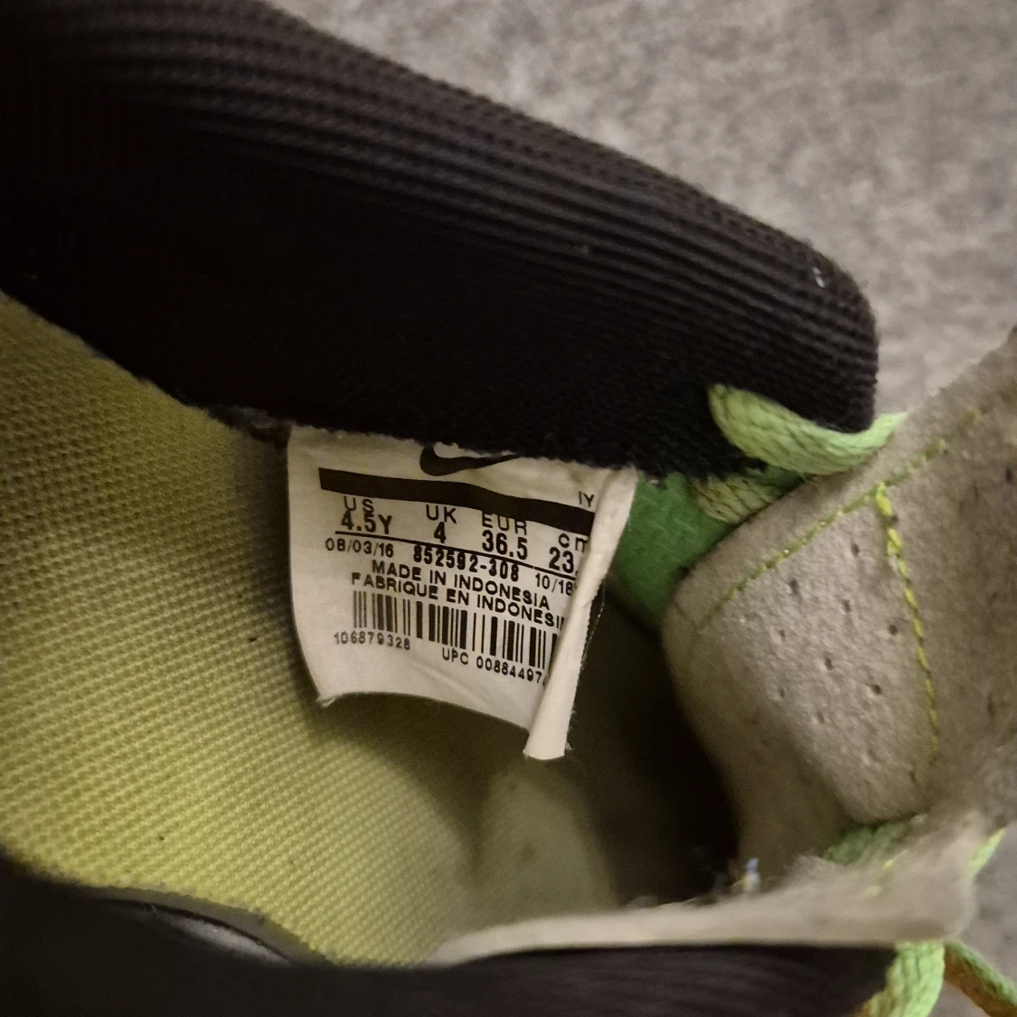 Nike Hypervenom fotbollsskor orange/grön - 4