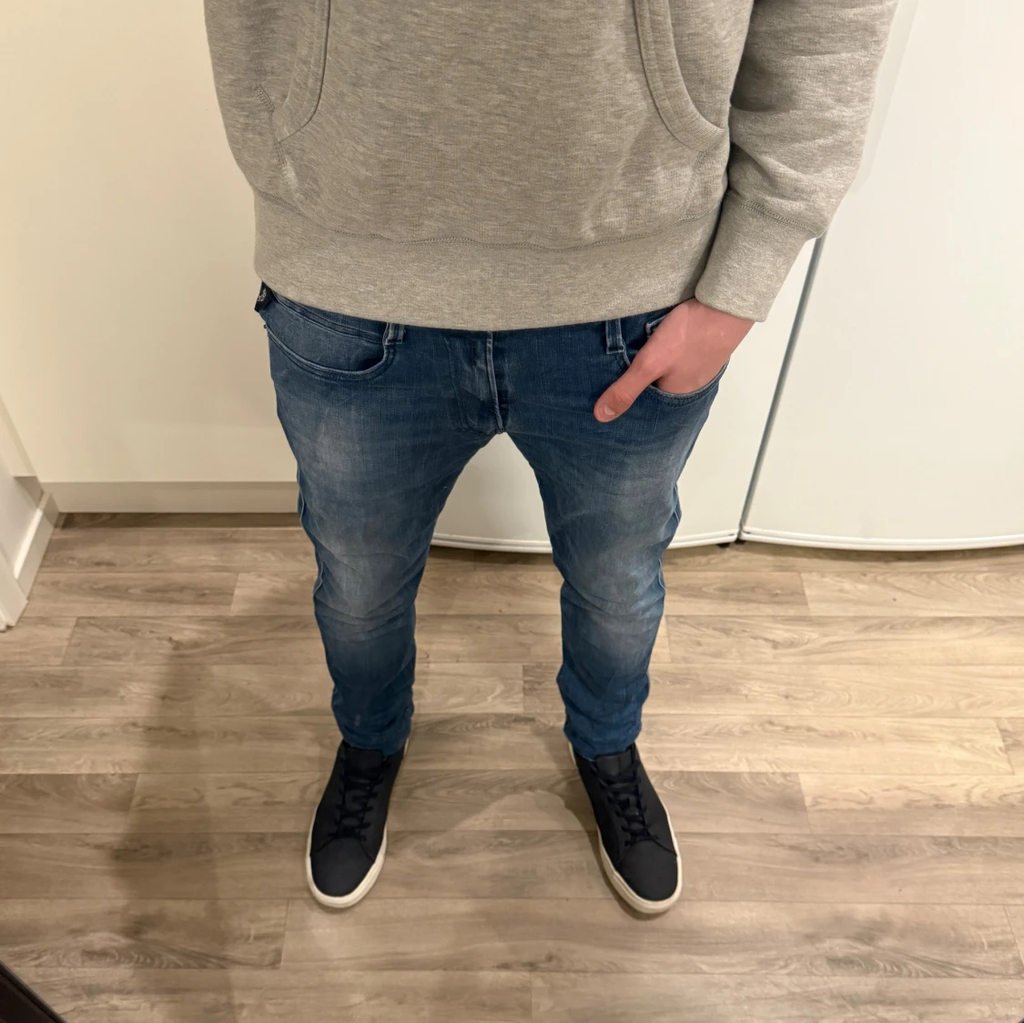 Replay Anbass Hyperflex Jeans Blå W32 L32 - 1