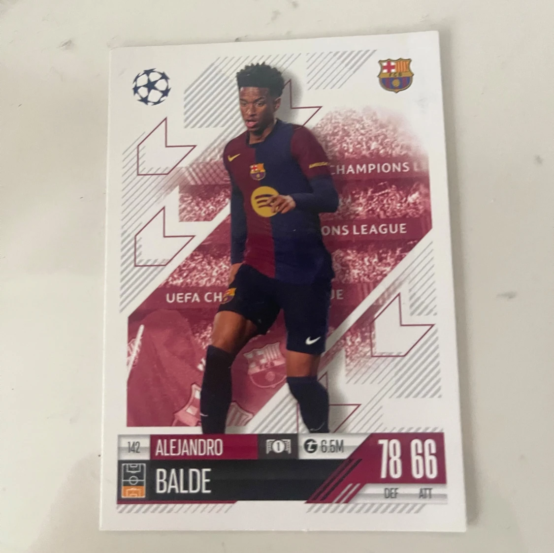 Fotbollskort Alejandro Balde