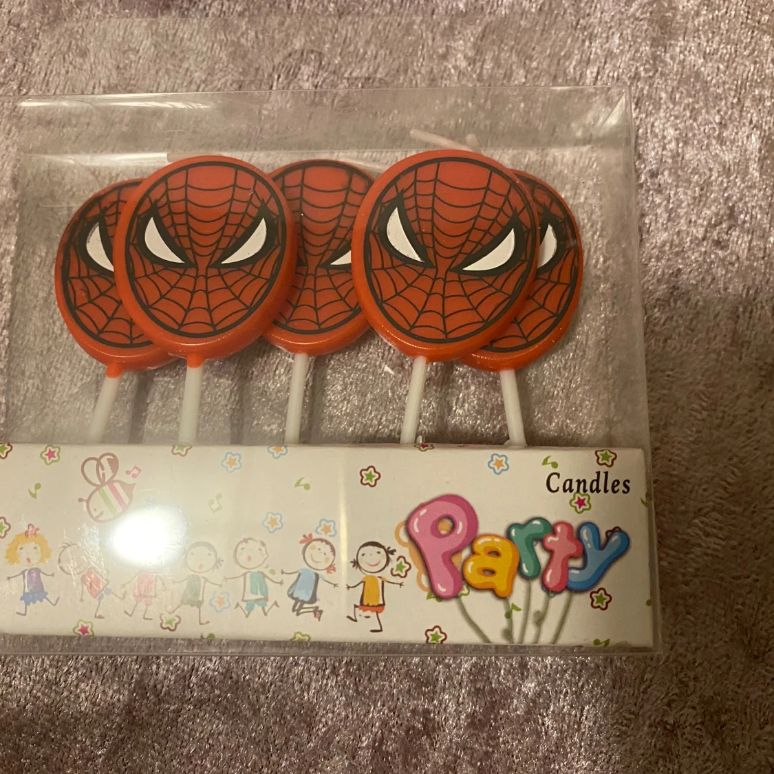 Party Candles - Spiderman, Hello Kitty & Cars