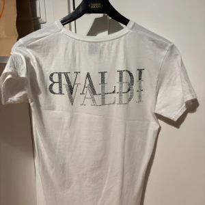 Vit t-shirt med strass från Bvaldi - Snygg vit t-shirt från Bvaldi i bomull, med coolt strassmönster på både fram- och baksidan. Klassisk rund hals och korta ärmar, perfekt för dig som gillar stilrena plagg med en twist. Passar dig som vill sticka ut med diskreta detaljer.pris kan diskuteras 