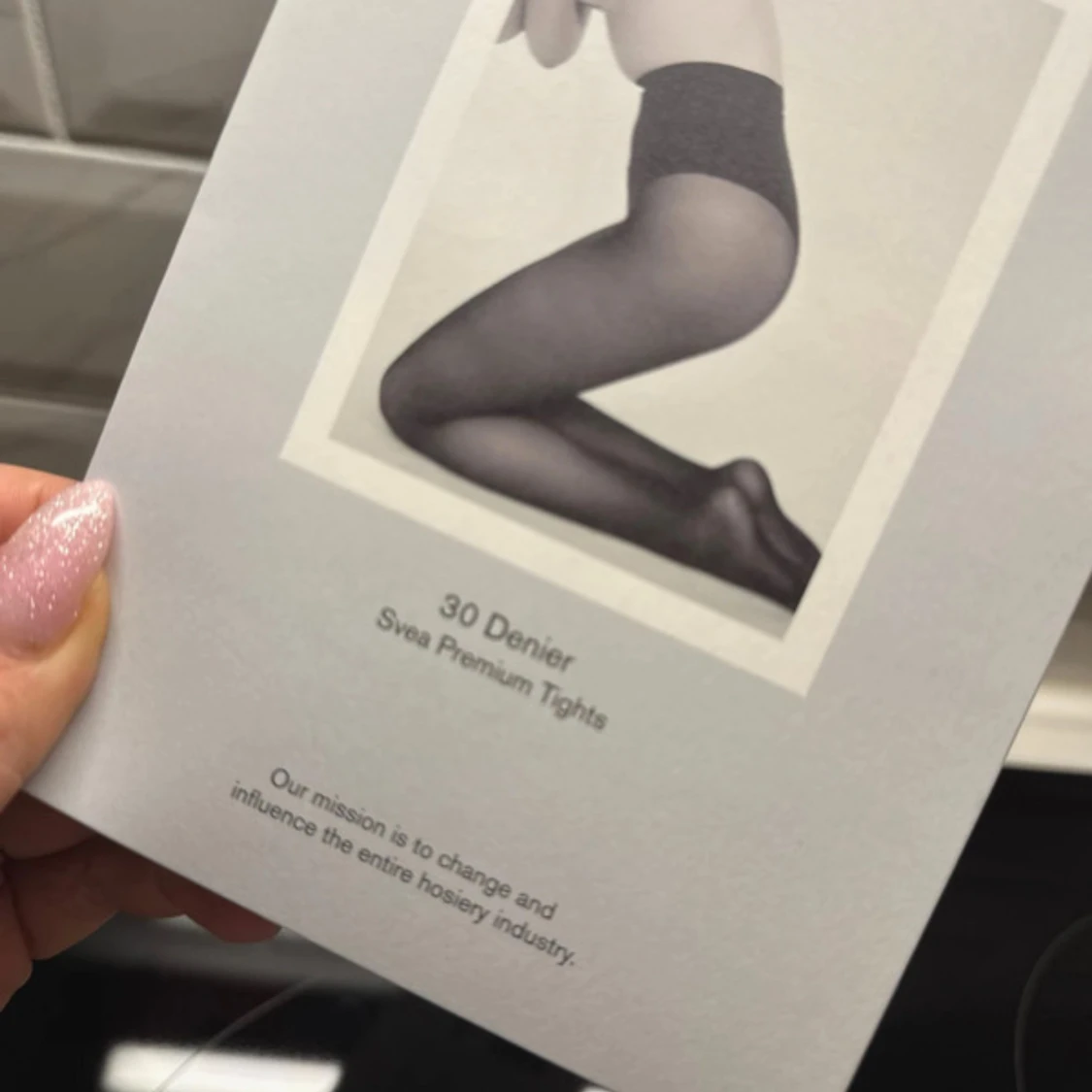 Svarta tunna tights från Swedish Stockings