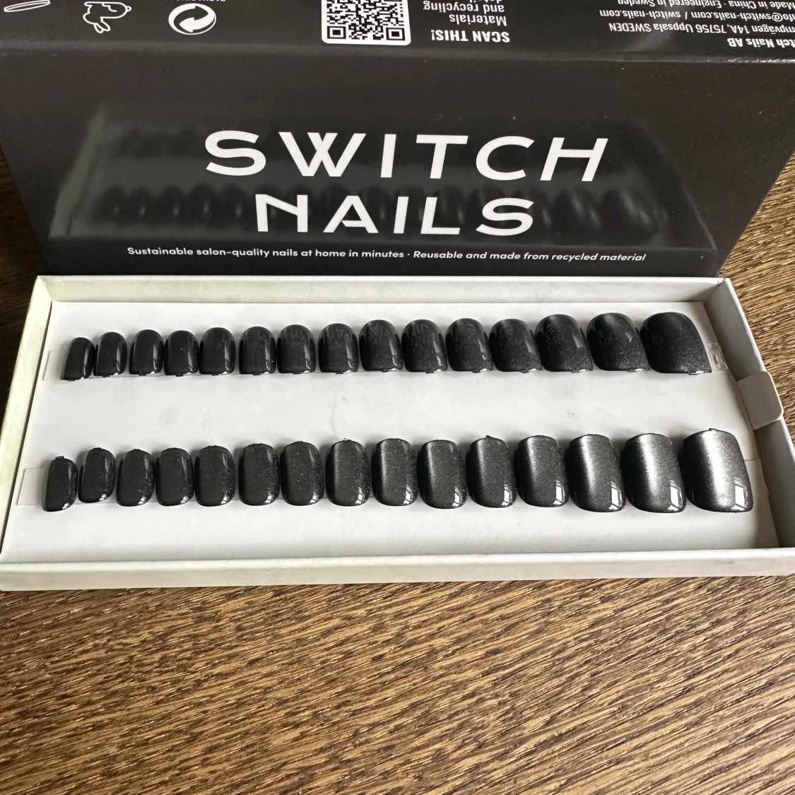 Switch Nails Onyx Cat Eye Square Extra Short - 1
