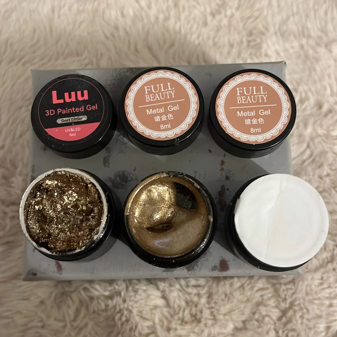 3-pack metallic gel för naglar - 1