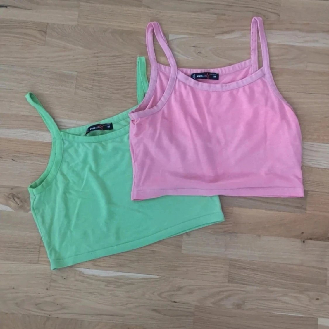 2-pack croppade linnen