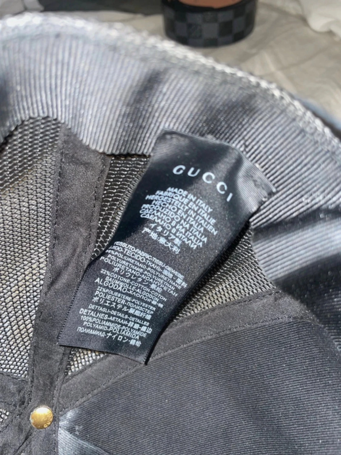 Gucci keps med orm och mesh - 4