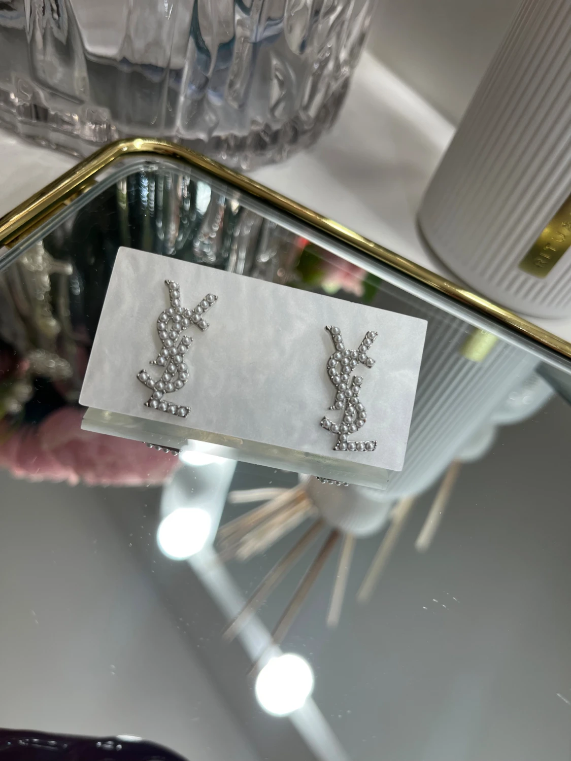 18k guldpläterade örhängen 