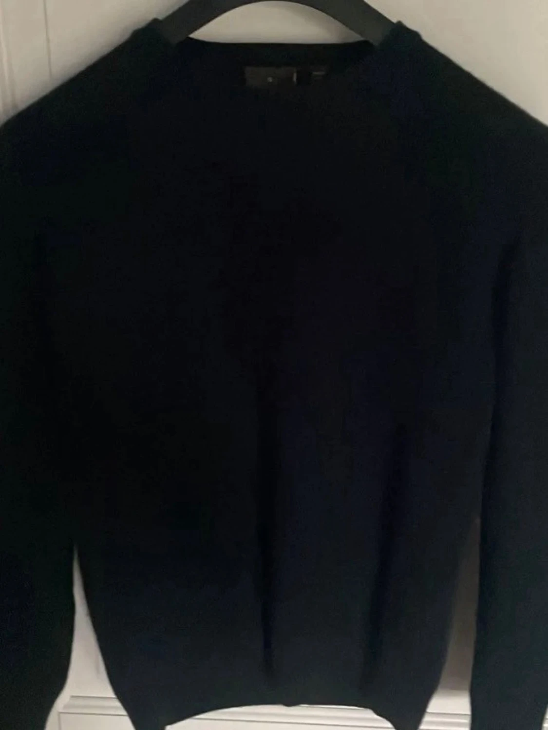 Marinblå stickad tröja Oscar Jacobson S  - 1