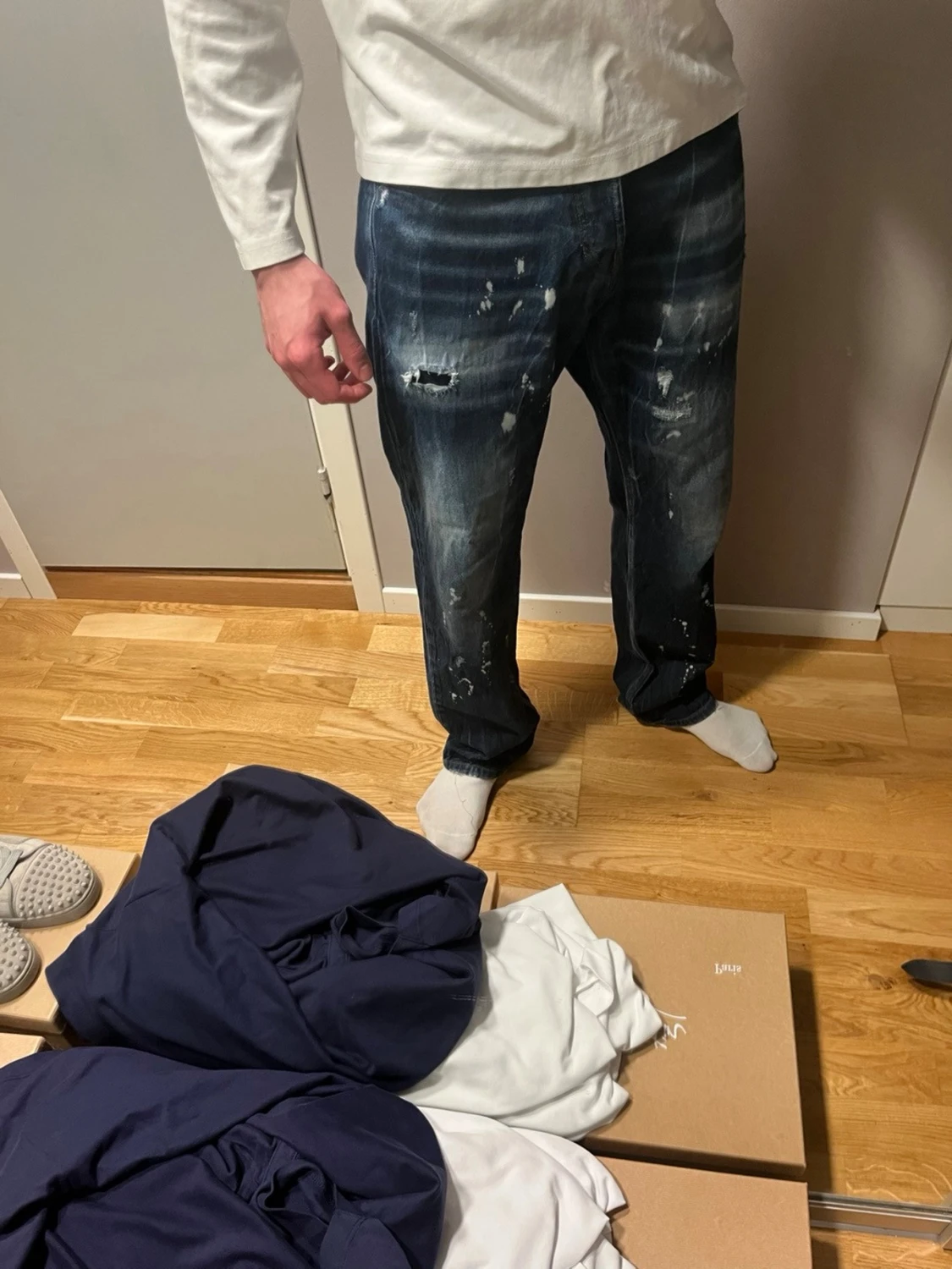 John Richmond distressed jeans - 1