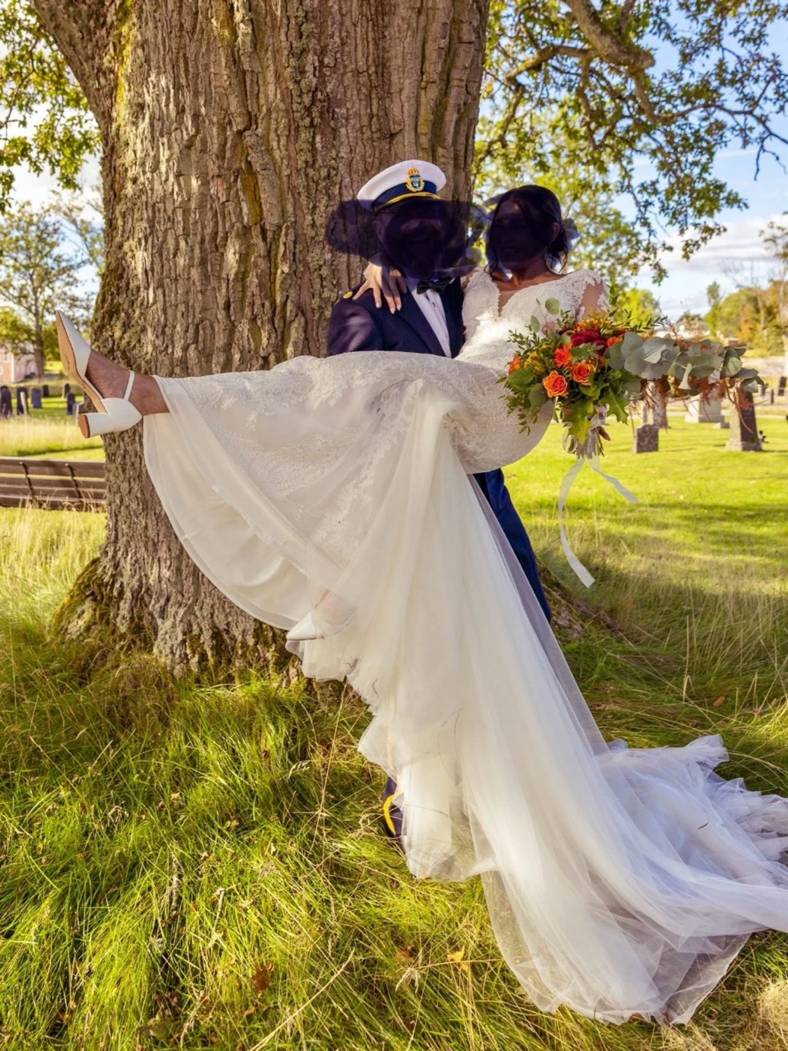 Bröllopsklänning Pronovias sjöljungru modell st 36/38 - 1