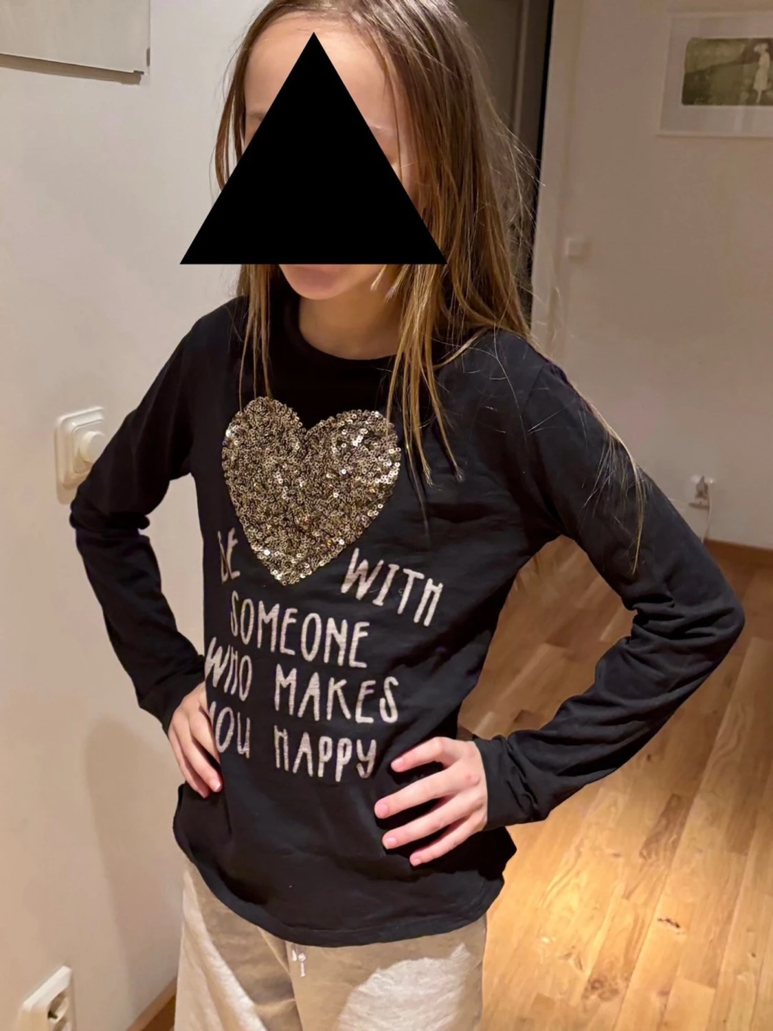 Svart långärmad topp Zara Girls - 3