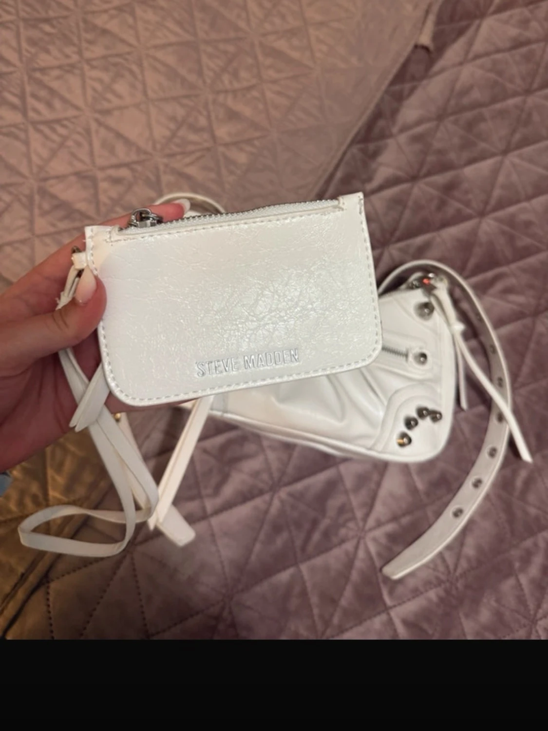 Vit axelväska från Steve Madden - 3