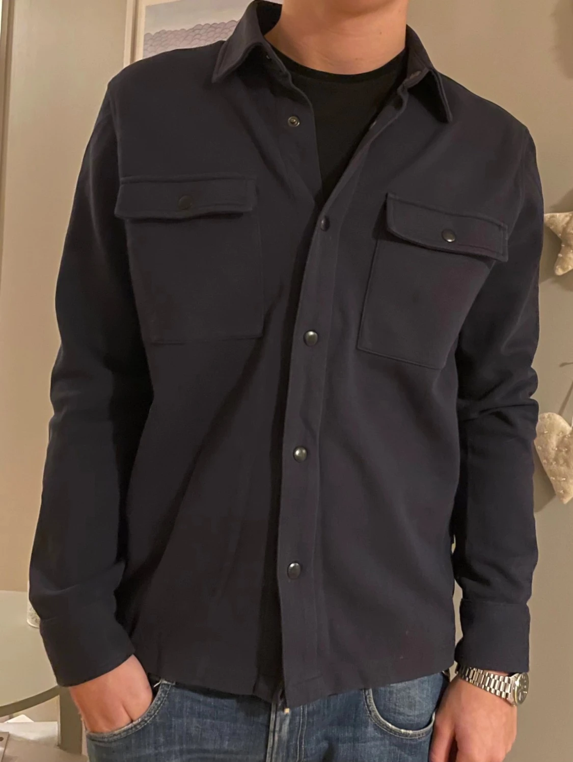 Selected homme, Mörkblå overshirt