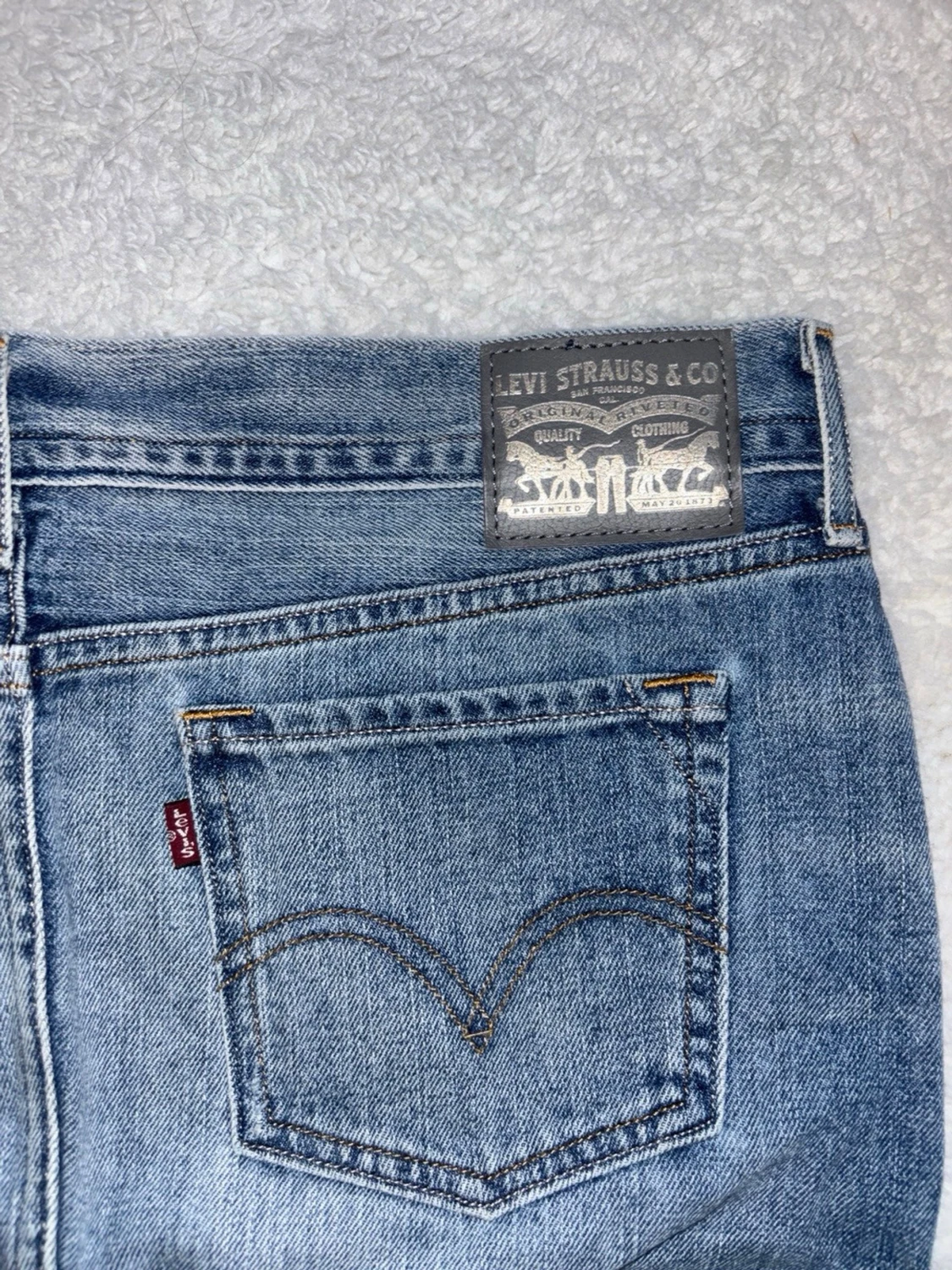 Levi's jeanskjol med spetskant - 2