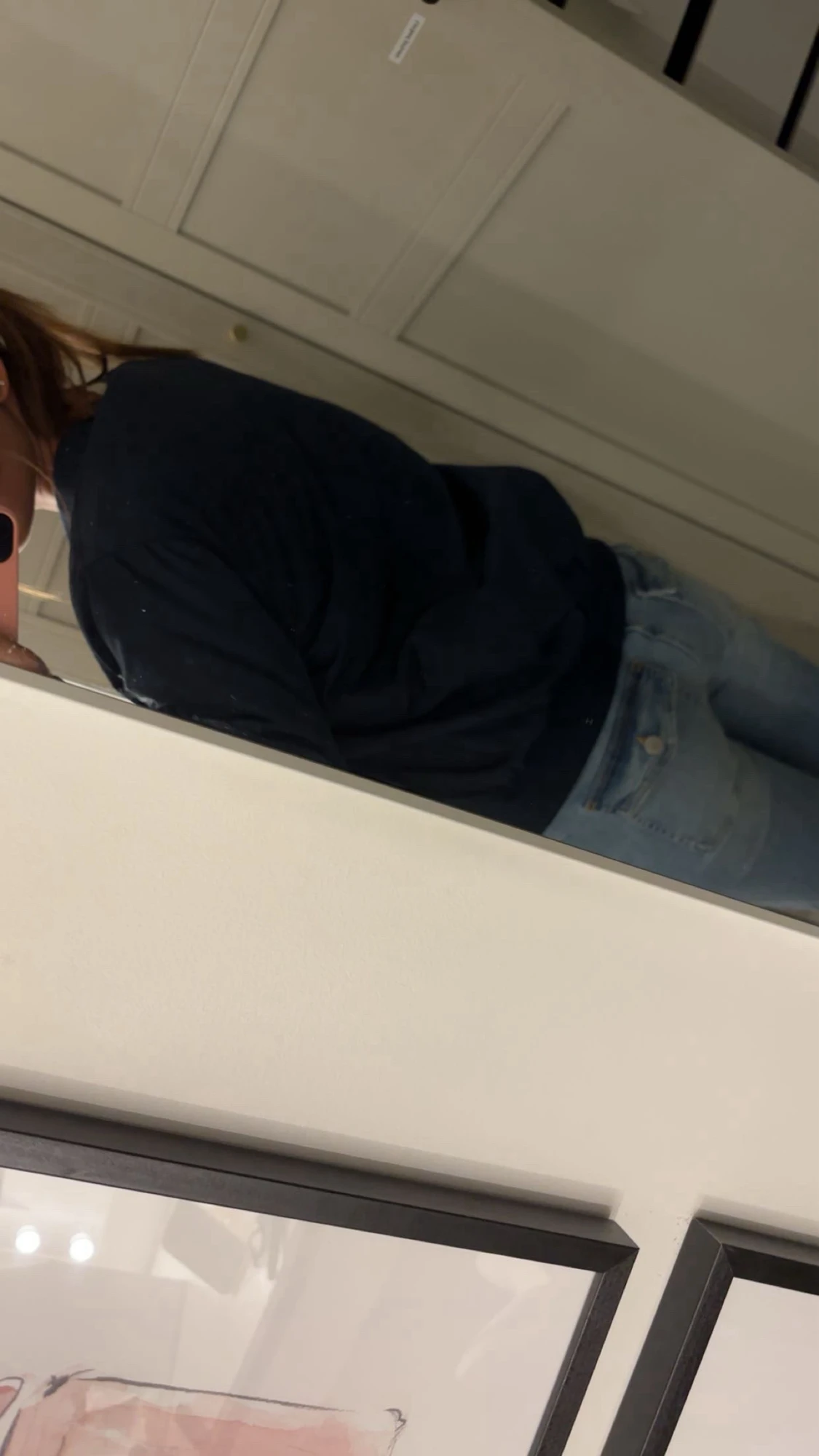 Mörkblå bomberjacka med dragkedja - 1