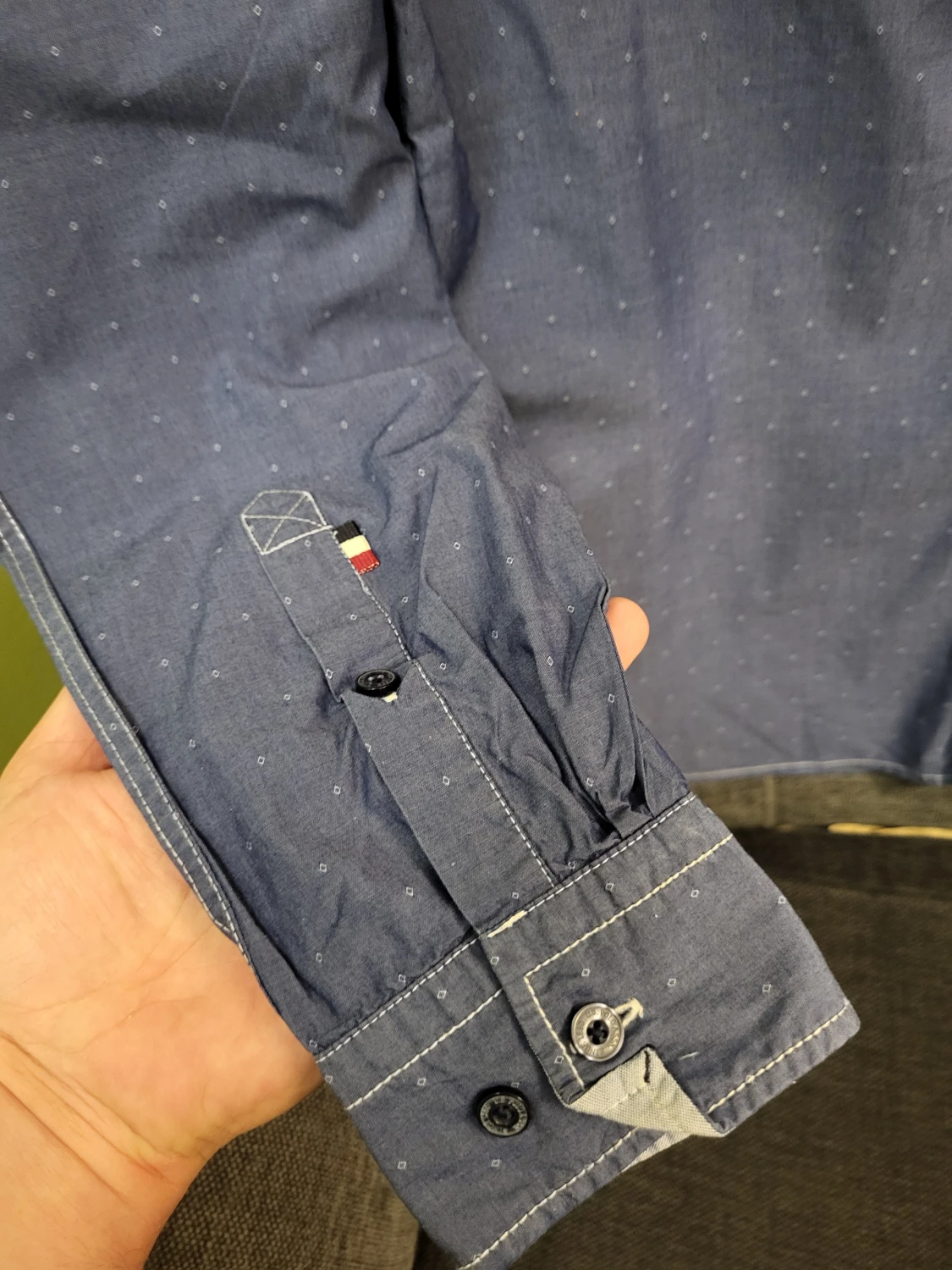 Blå slim fit skjorta från U.S. Polo Assn. - 5