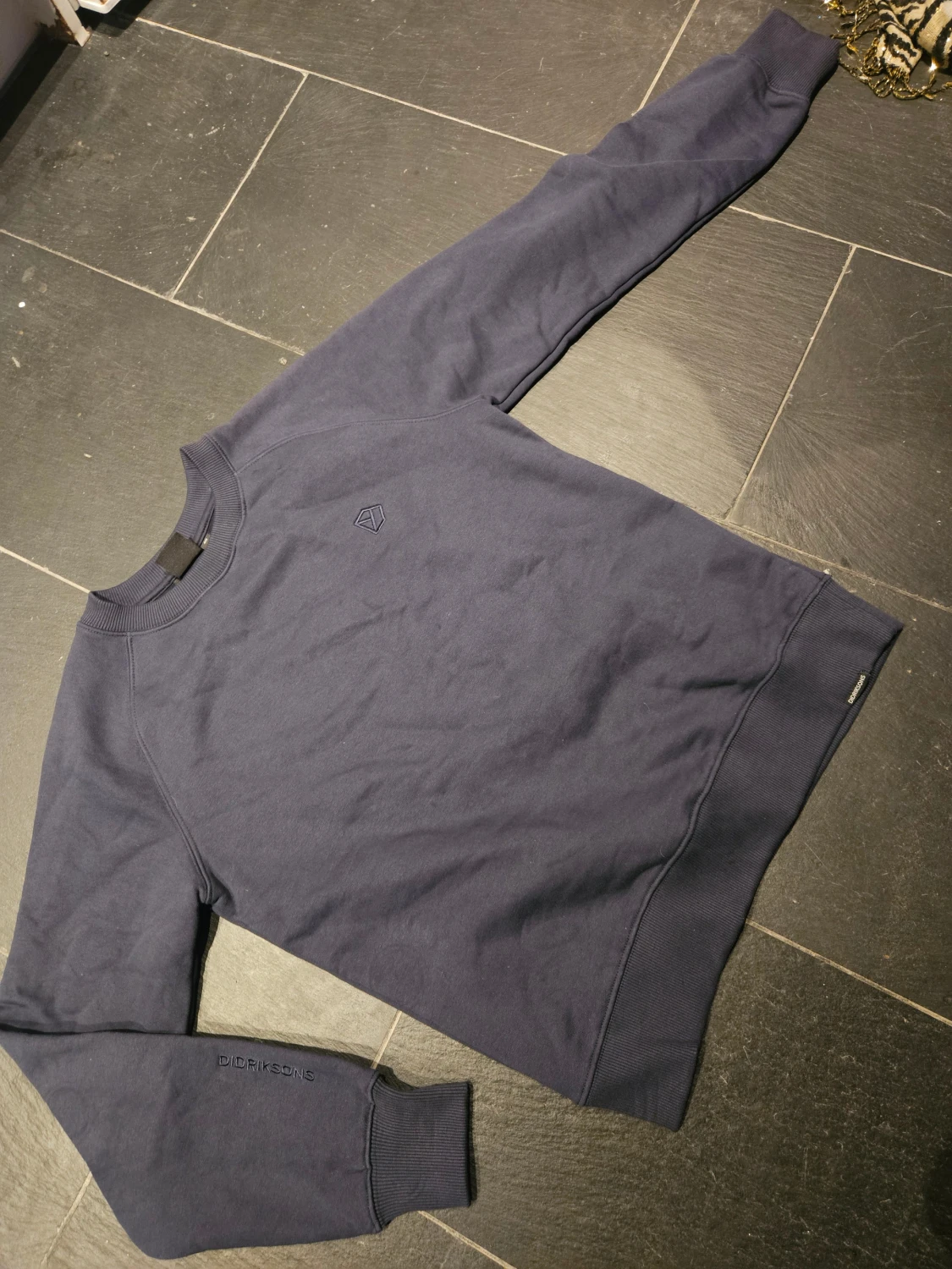 Mörkblå sweatshirt från Didriksons - 1