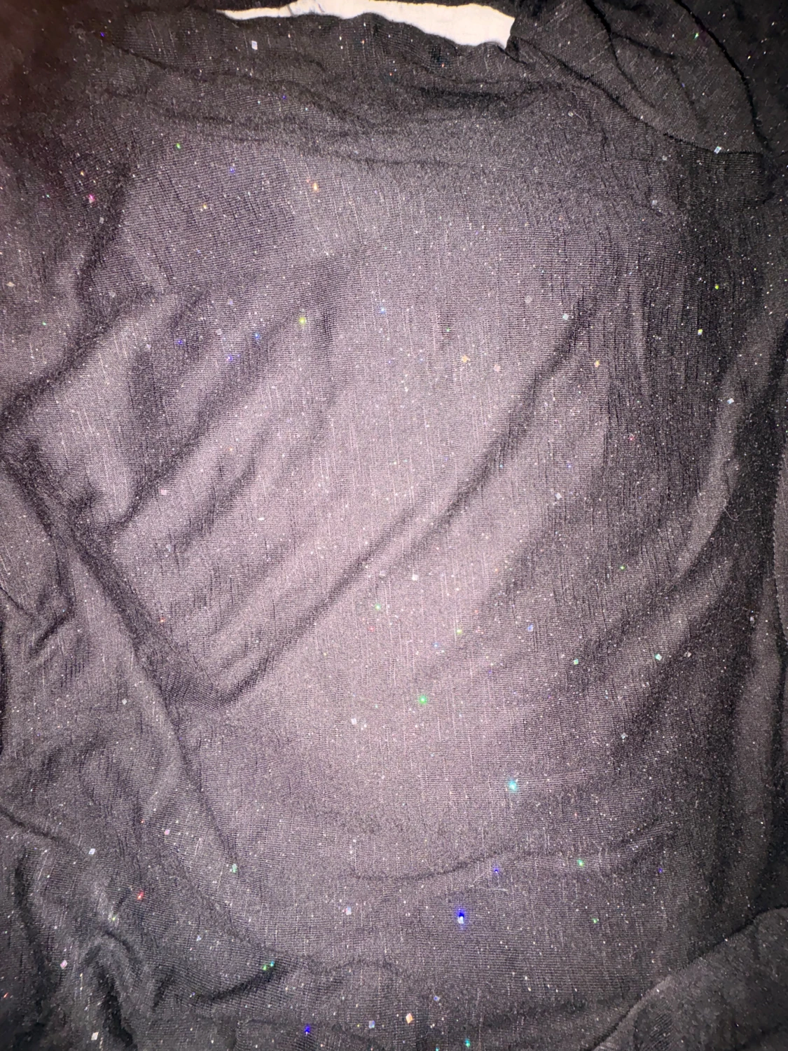 Svart glittrig långärmad tröja H&M - 1