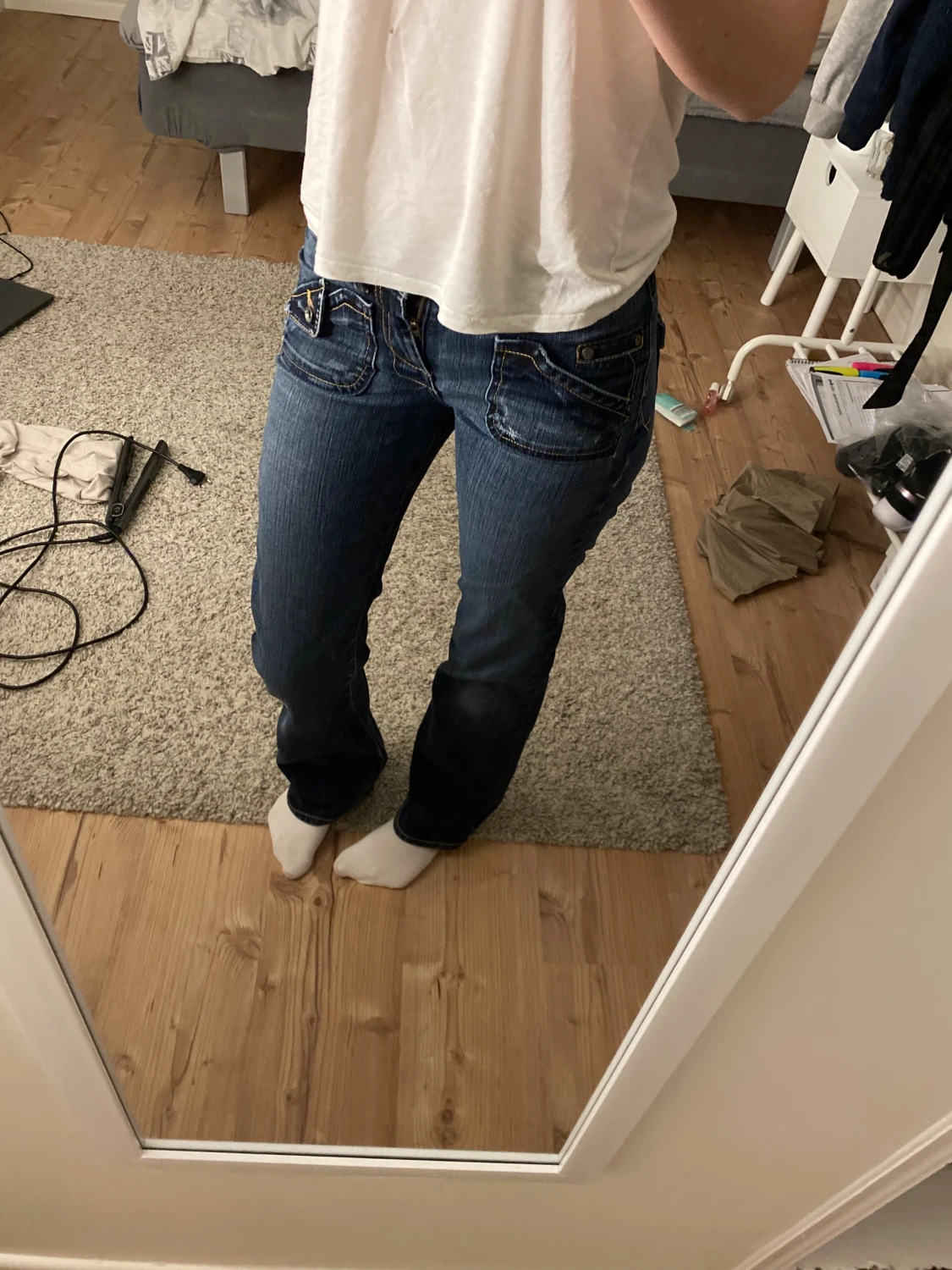 Mörkblå jeans från fit-Star, bootcut