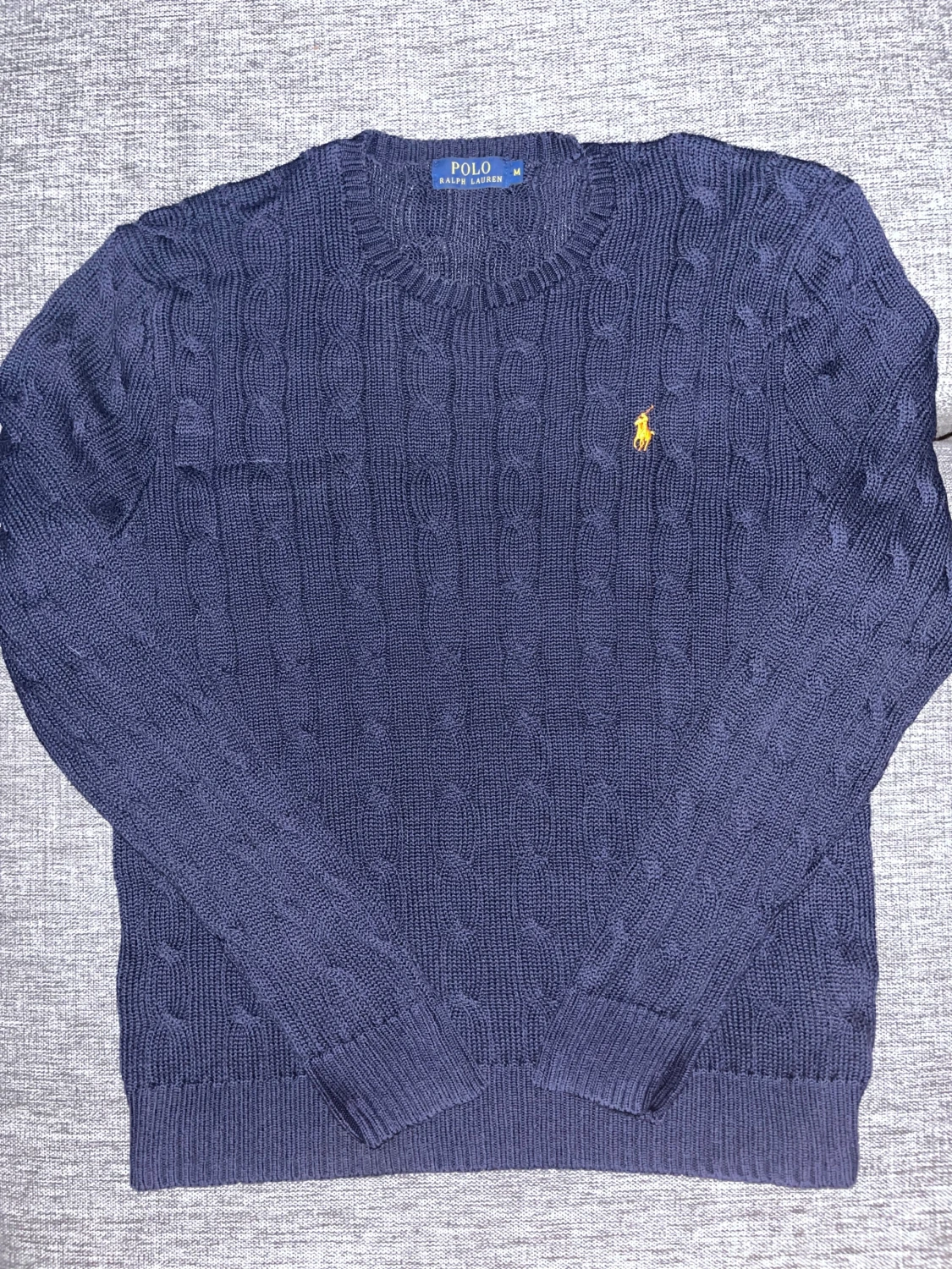 Marinblå stickad tröja Polo Ralph Lauren - 4