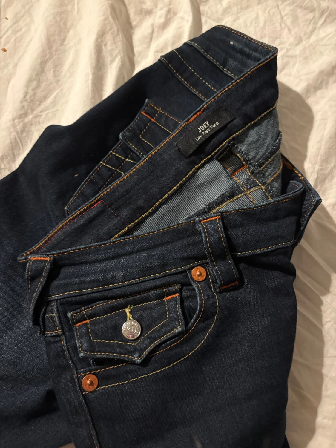 True Religion Joey Low Rise Flare Jeans - 1