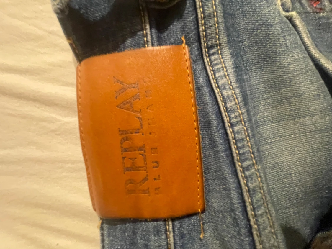Replay blå jeans med straight fit - 2