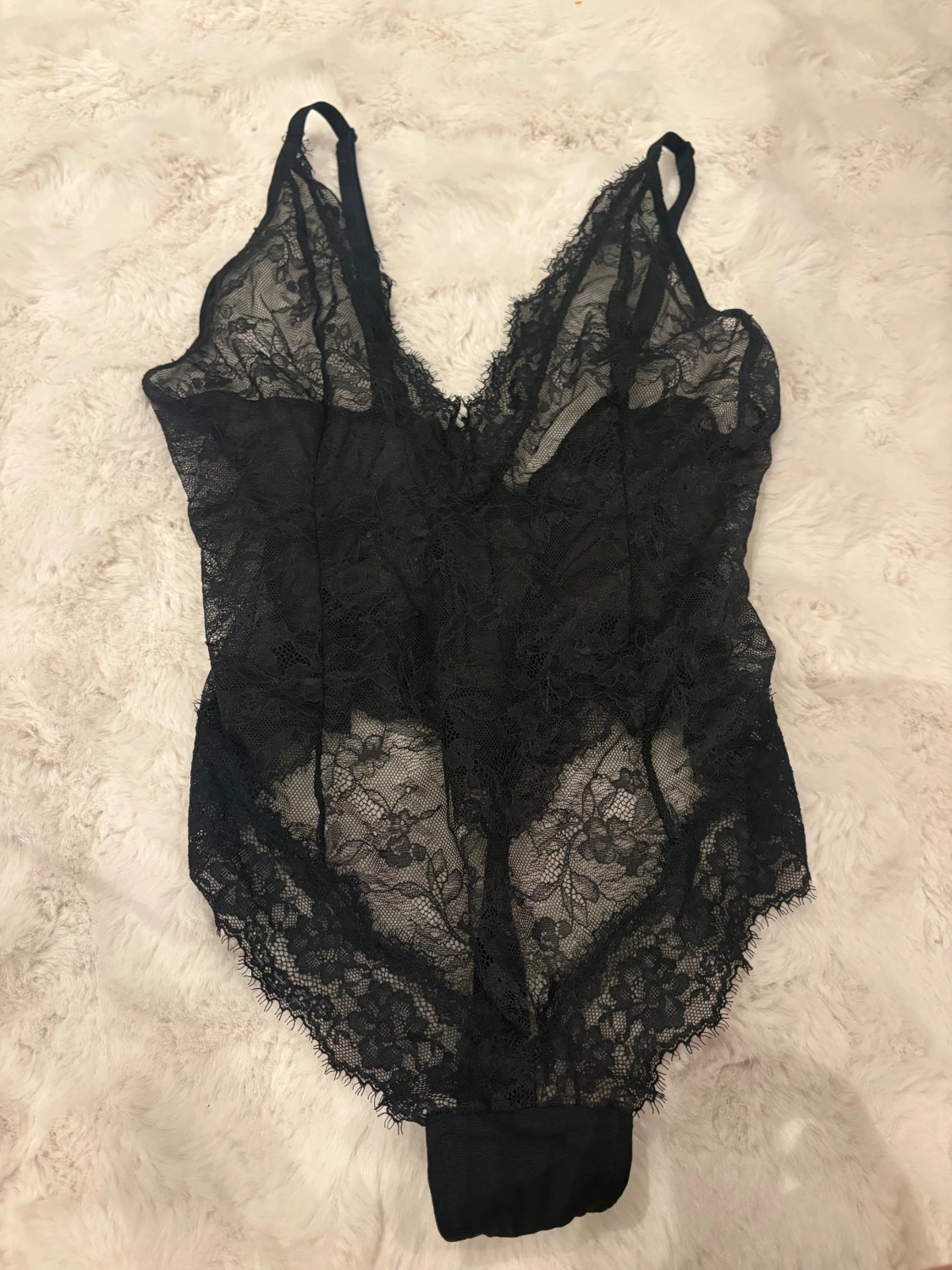 Svart spetsig korsettbody