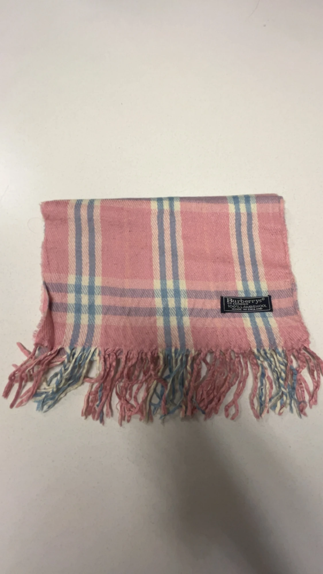 Rutig rosa halsduk från Burberrys