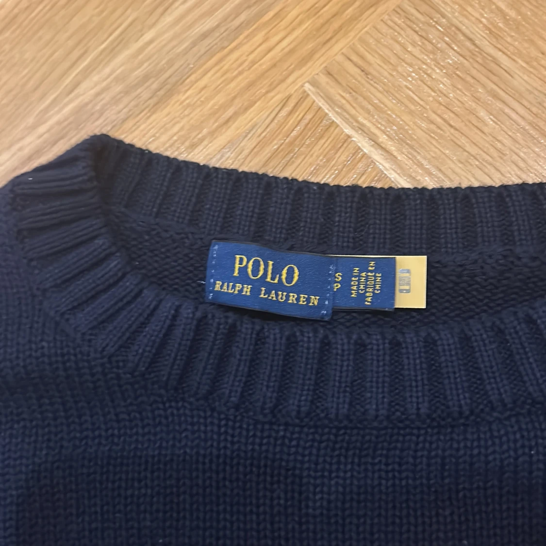 Mörkblå stickad tröja Polo Ralph Lauren - 1