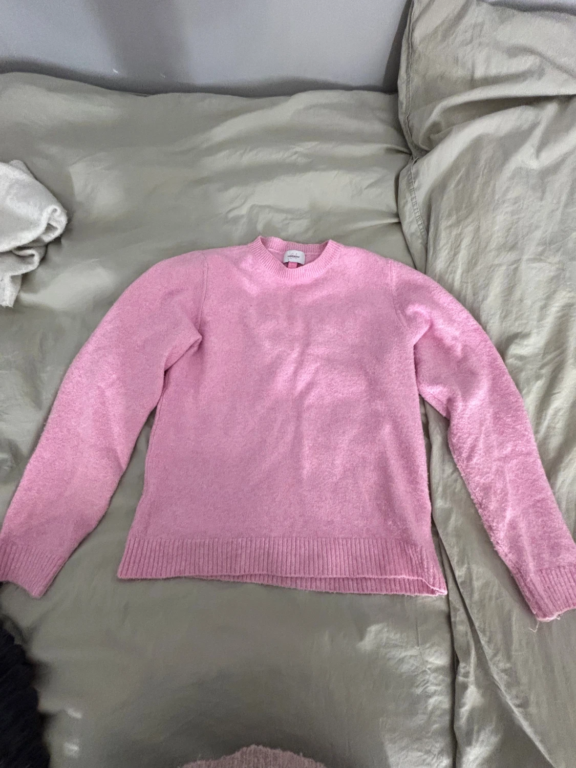 Ljusrosa stickad tröja Vero Moda