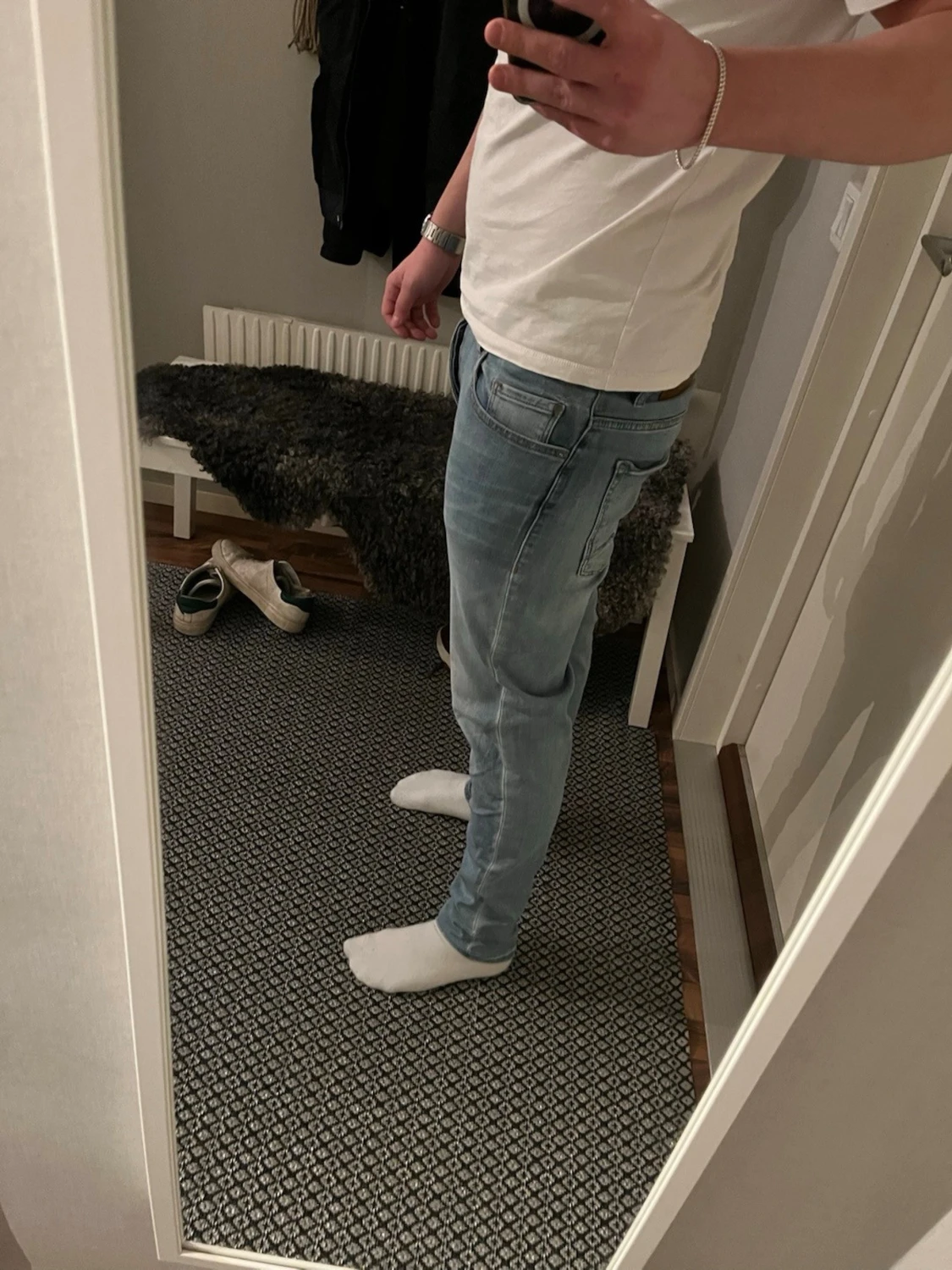 Ljusblå jeans från BOSS, slim fit - 1