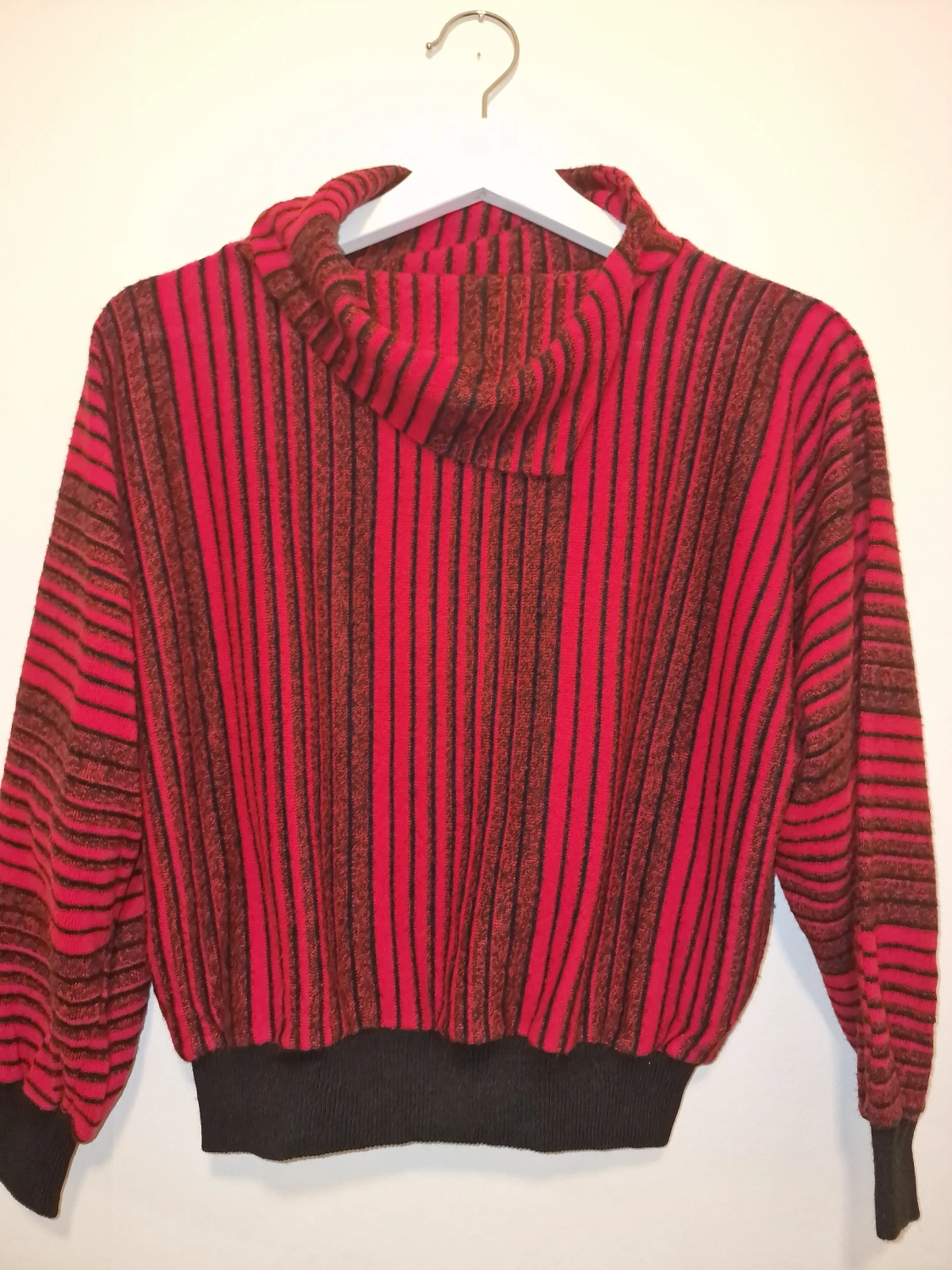 Randig röd polotröja  - 1