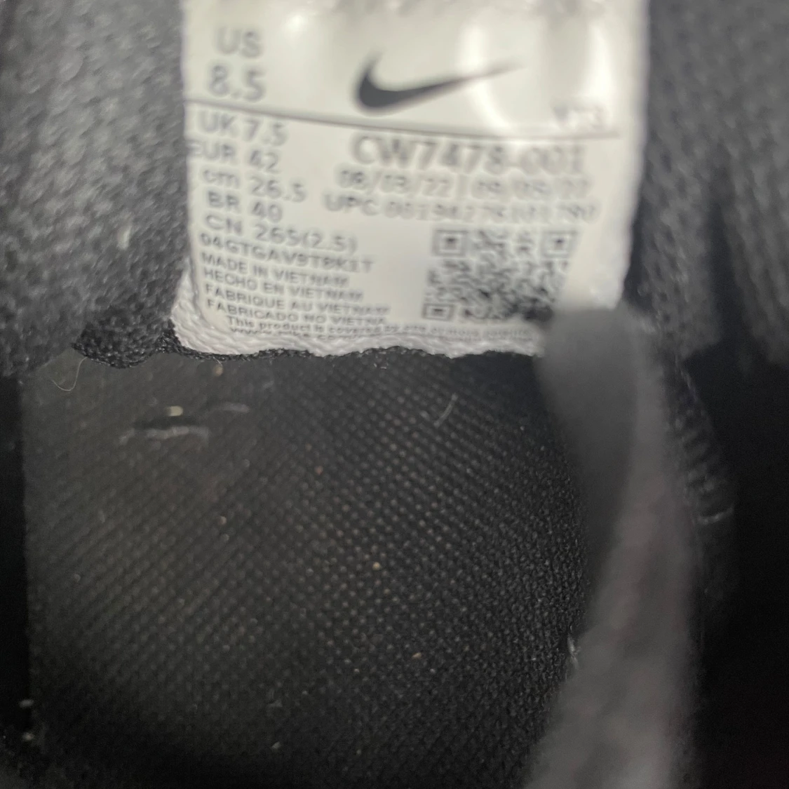 Nike Air Vapormax Plus Svart/Grå - 1