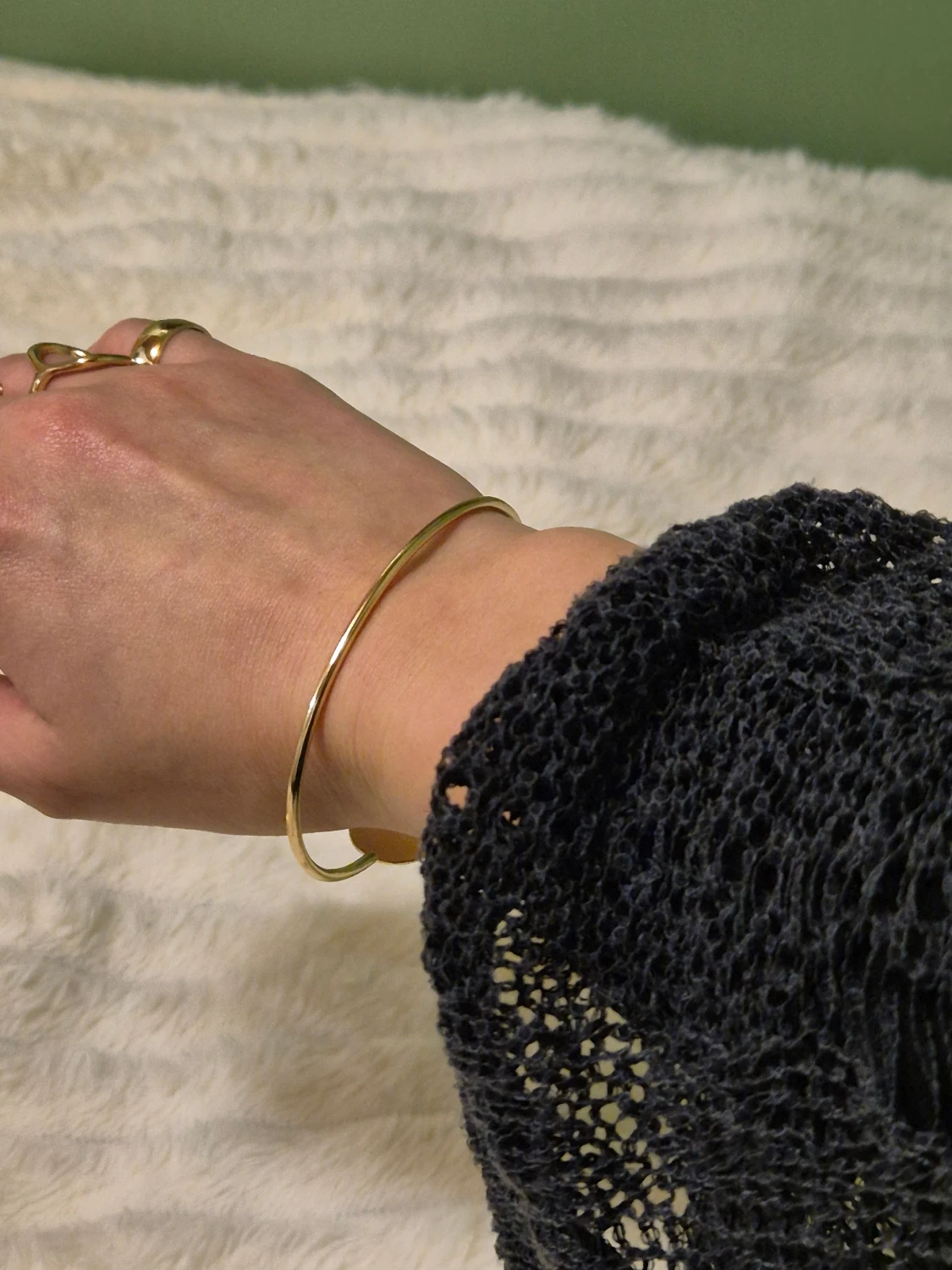 Guld bangle armband - 2