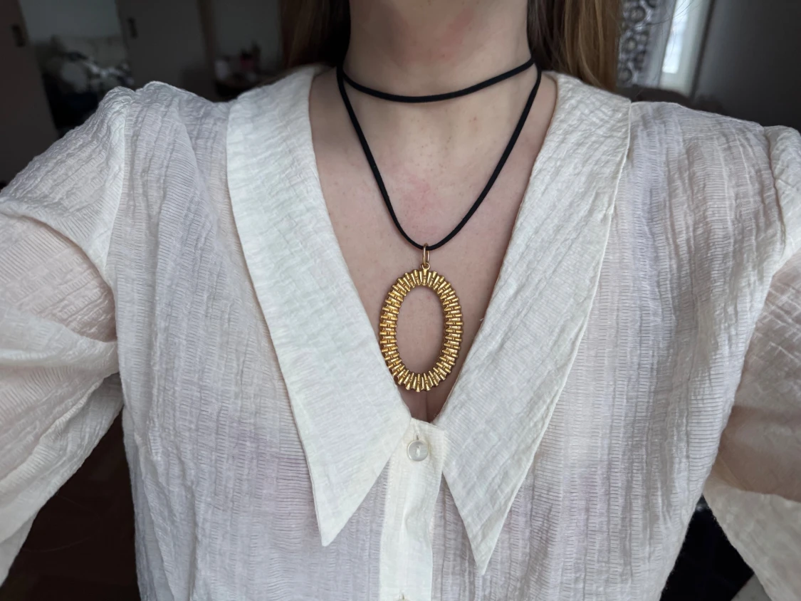 Handgjort repurposed halsband - 2