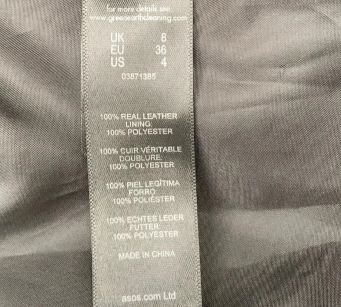 Äkta mockaklänning med snörning brun - 5