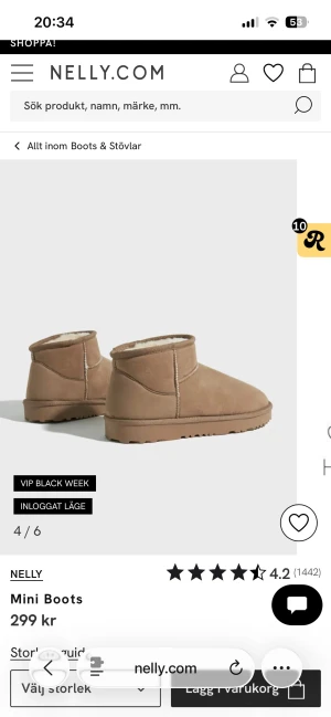 Uggs Nelly - Säljer dessa uggs som endast använts förra vintern då det knappt var någon snö ute så dem är i fint skick, skriv för önskade bilder på dom eller om du har några funderingar eller prisförslag💕💕har hål i sulan (skriv för bild)