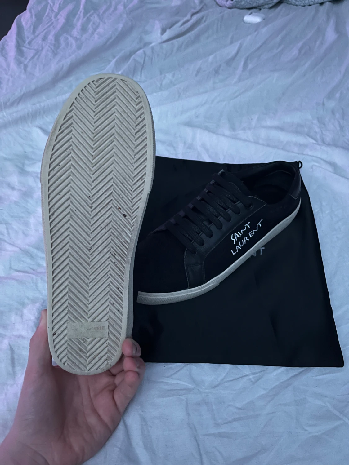 Svarta Saint Laurent sneakers - 3