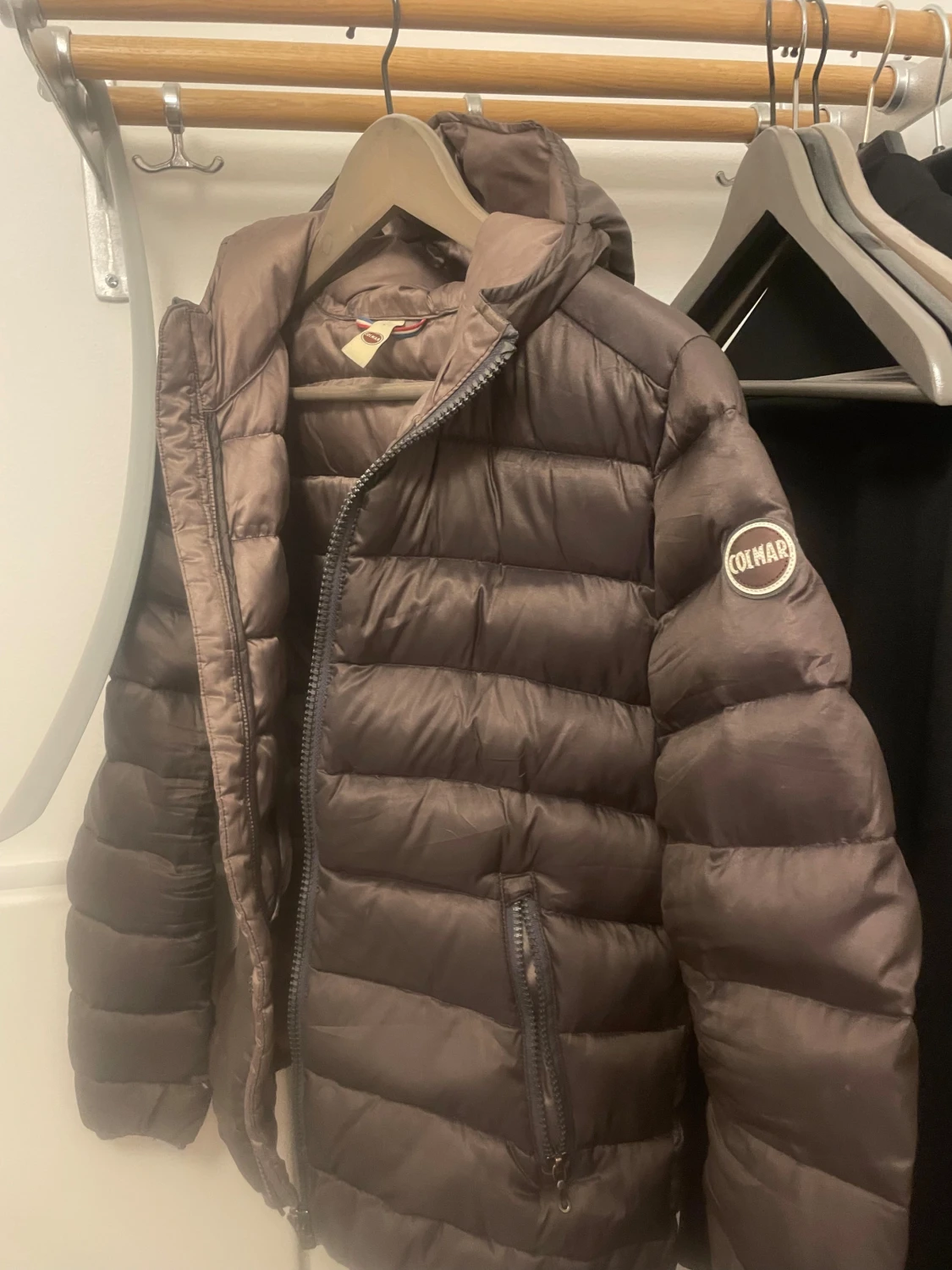 Brun Colmar dunjacka med huva