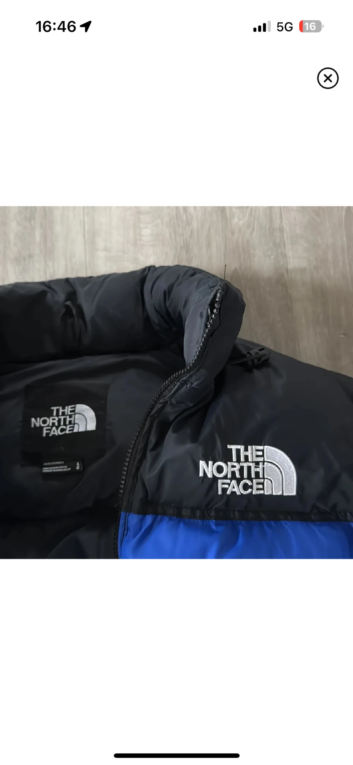 Blå pufferjacka från The North Face - 3