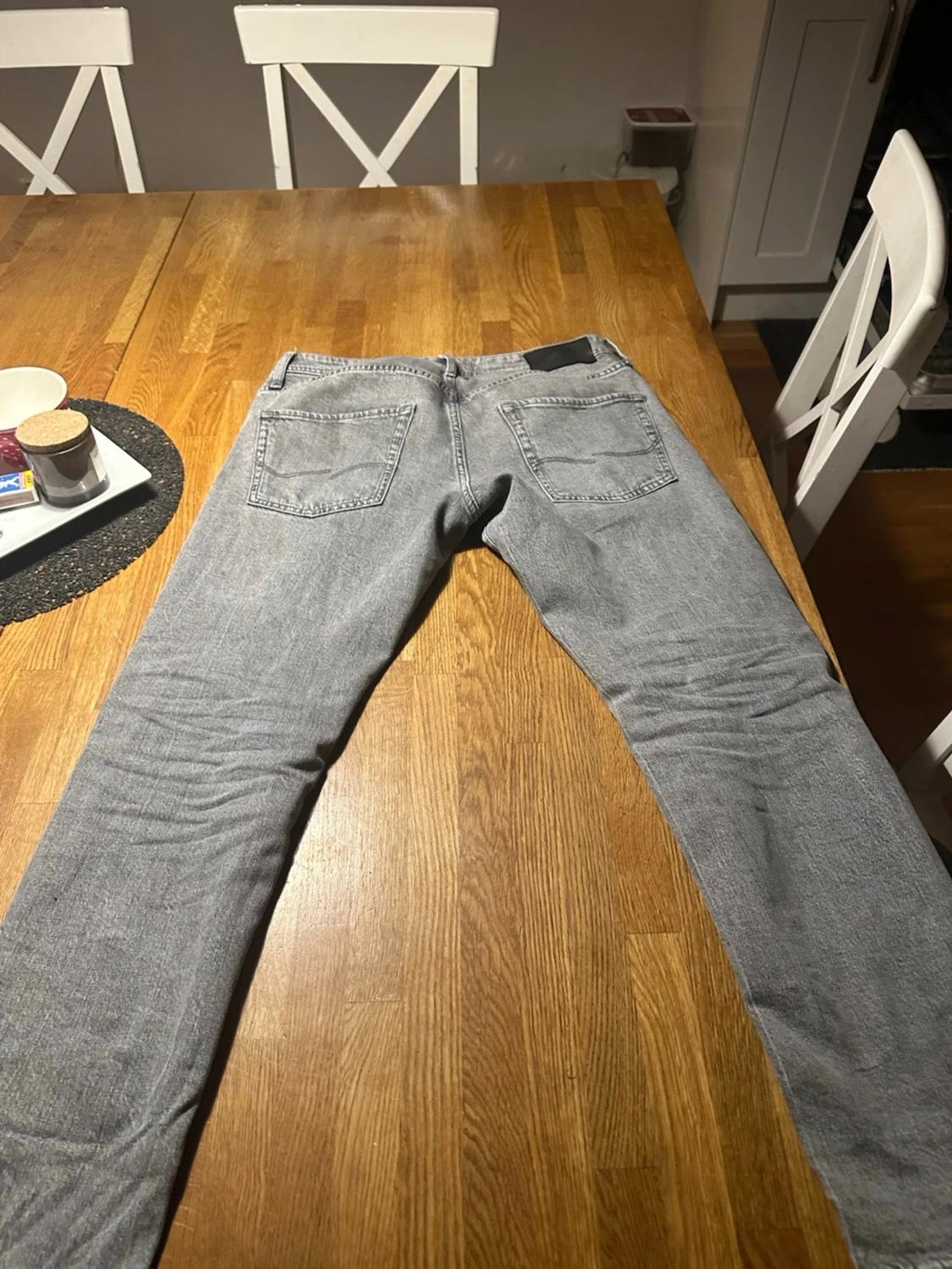 Grå jeans Tapered/Mike - 1