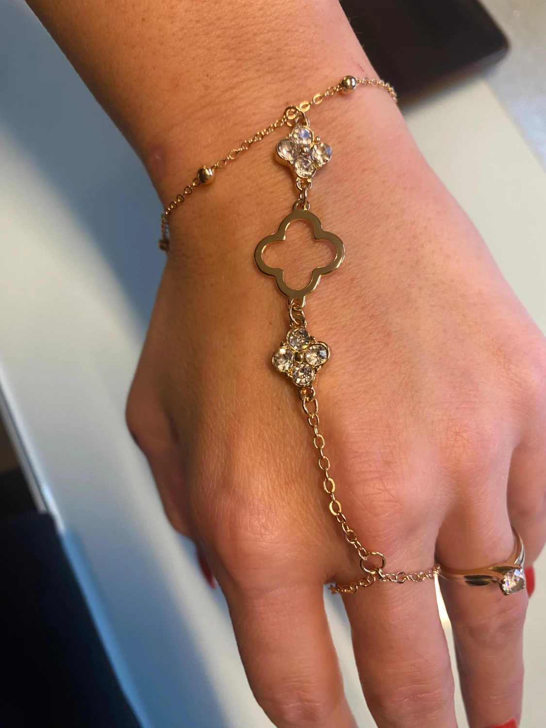 Superfint armband med ring - 1