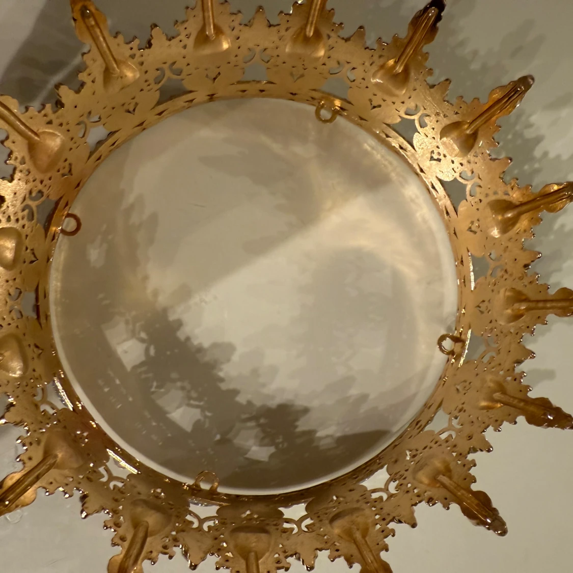 Glittrig guld krona med kristaller - 3